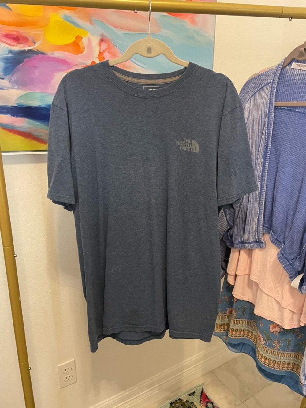 The North Face Men's Crew Neck T-Shirt - Slate Blue Large